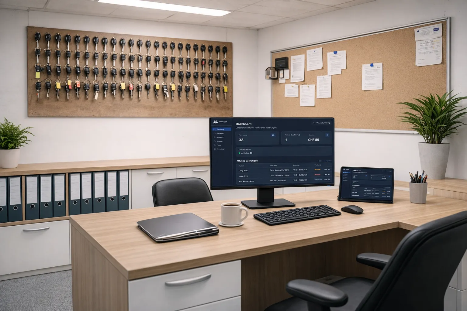 Nachher — sauberes Büro mit Wayvo